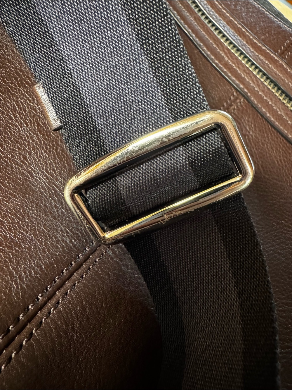 COACH Brown Leather Messenger Bag Men’s Women’s Unisex Shoulder Crossbody Large - Picture 5 of 15